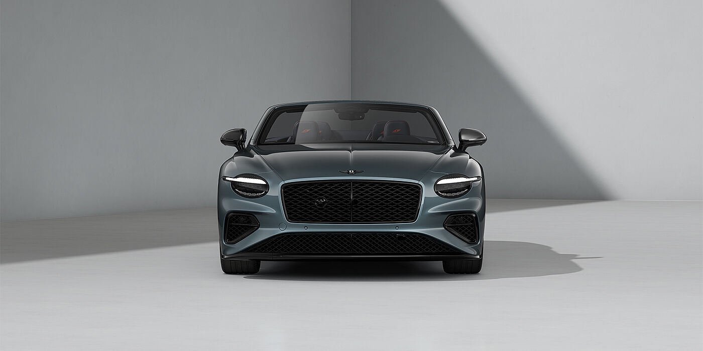 Bentley Köln Bentley Continental GTC S convertible in Thunder paint and 22" ten swept spoke wheels - full front