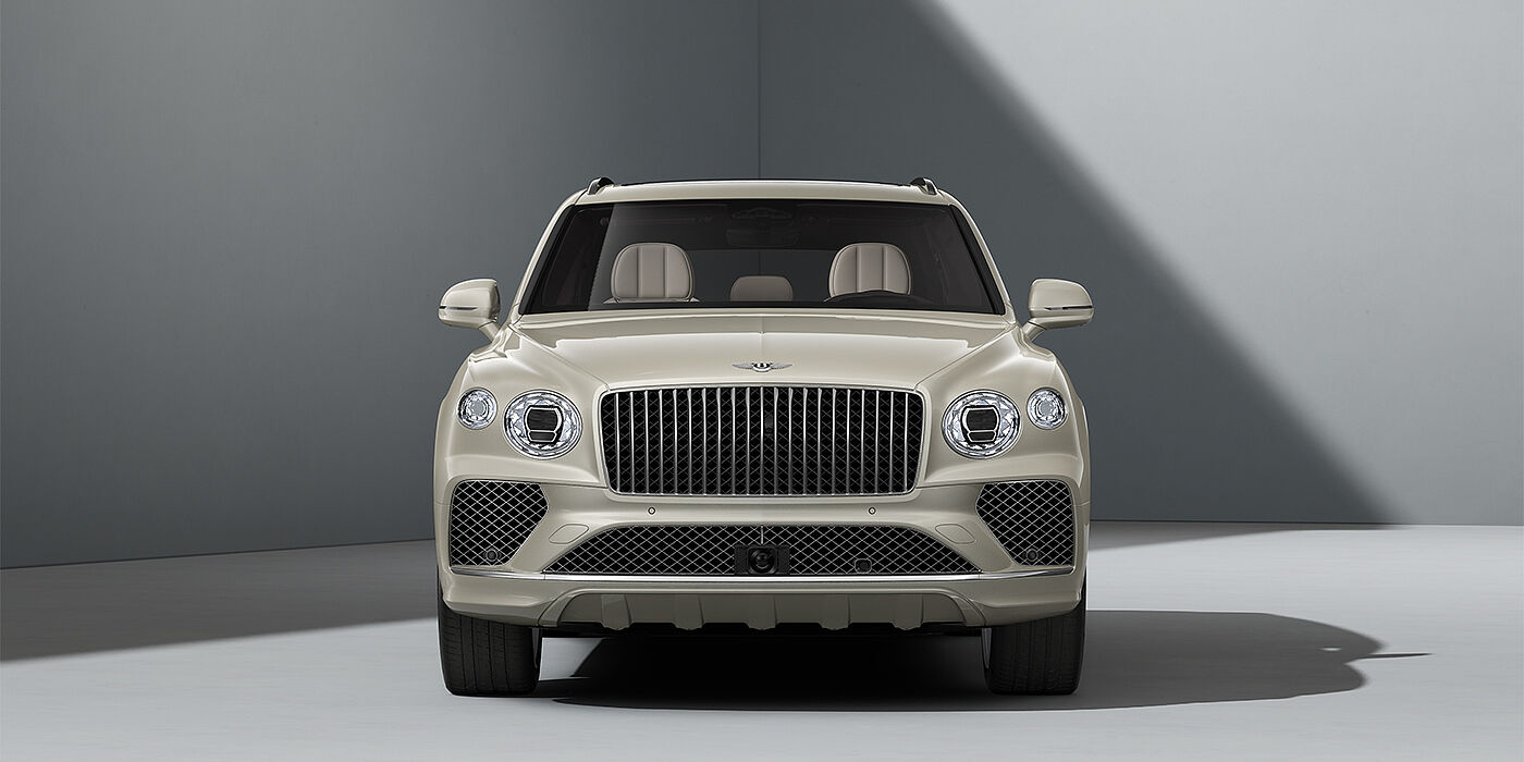 Bentley Köln Bentley Bentayga Azure SUV in White Sand paint and 22" Ten Spoke Polished wheels - full front