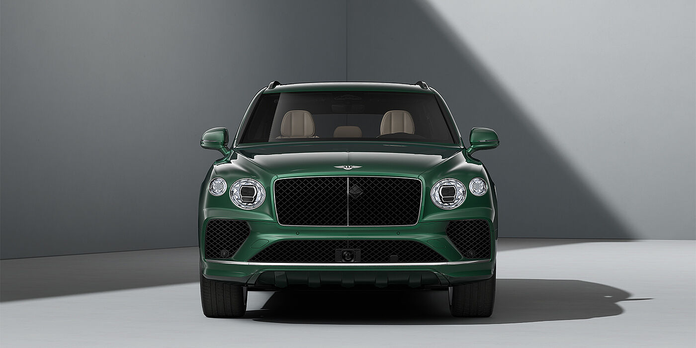 Bentley Köln Bentley Bentayga SUV in Verdant paint and 22" Five Spoke Directional Polished wheels - full front