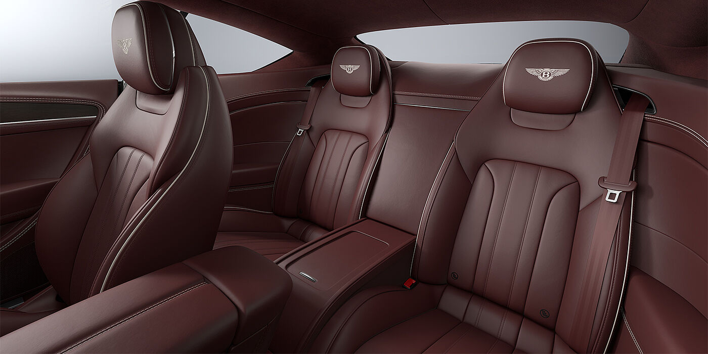 Bentley Köln Bentley Continental GT coupe rear interior in Cricket ball hide
