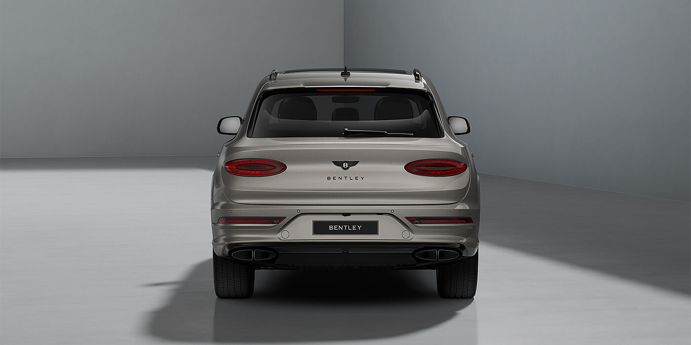 Bentley Köln Bentayga EWB Artenara Edition SUV in Pale Brodgar paint with 22" Mulliner Gloss black wheel full rear