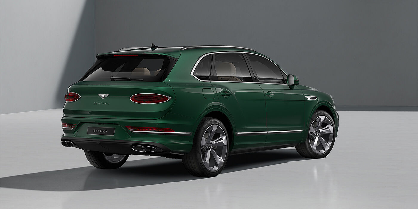 Bentley Köln Bentley Bentayga SUV in Verdant paint and 22" Five Spoke Directional Polished wheels - rear ¾