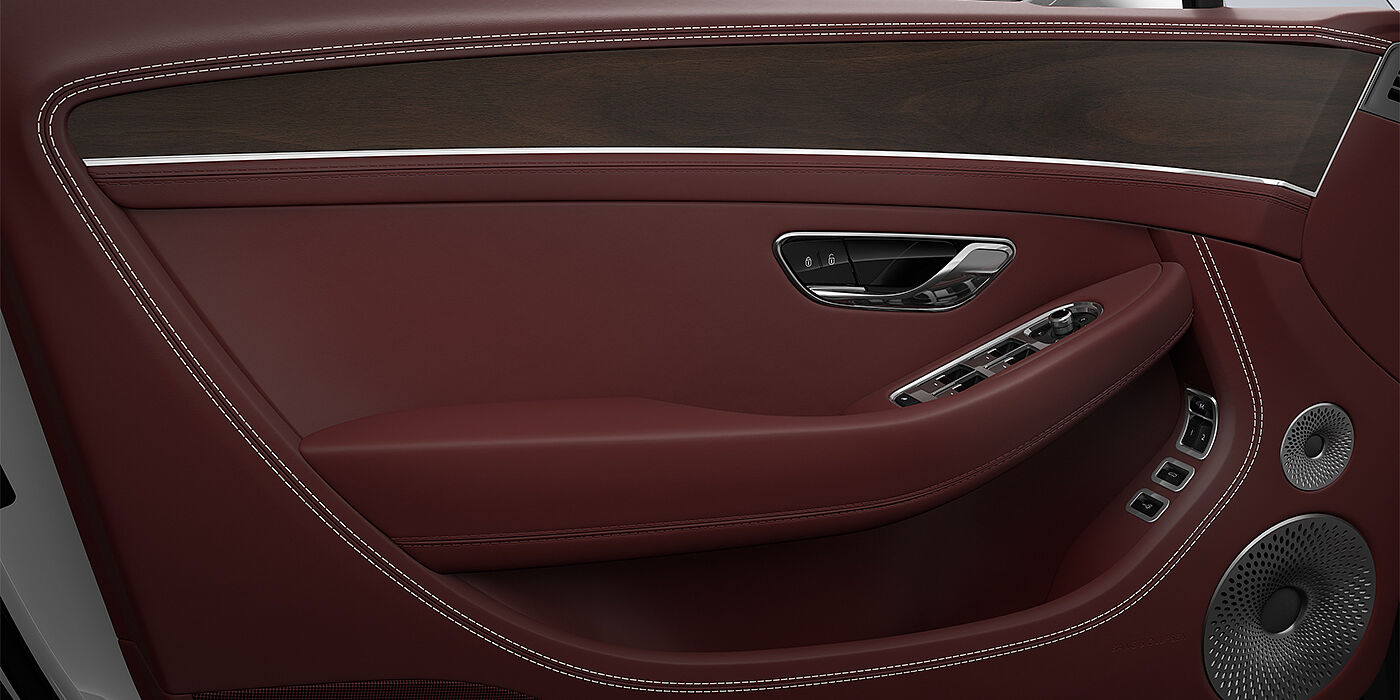 Bentley Köln Bentley Continental GT coupe door detail in Cricket ball hide