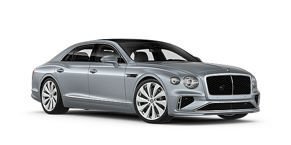 Bentley Köln New Bentley Flying Spur sedan front three quarter in Silverlake paint