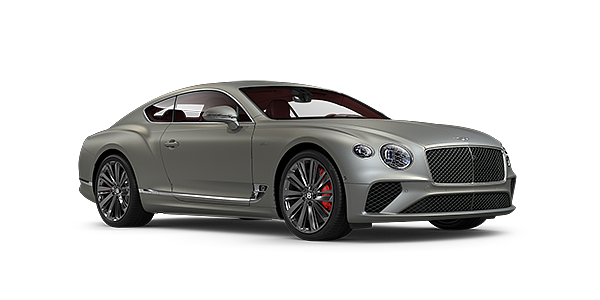Bentley Köln Bentley GT Speed coupe in Extreme Silver paint front 34