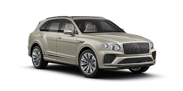 Bentley Köln Bentley Bentayga Azure SUV in White Sand paint and 22" Ten Spoke Polished wheels – front 3/4