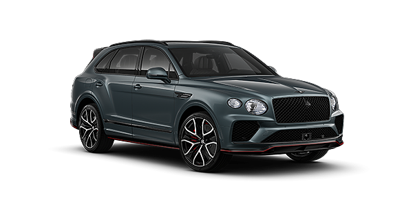 Bentley Köln Bentley Bentayga Speed SUV in Storm Grey Satin paint and 23" Black Painted and Bright Machined Wheels – front 3/4