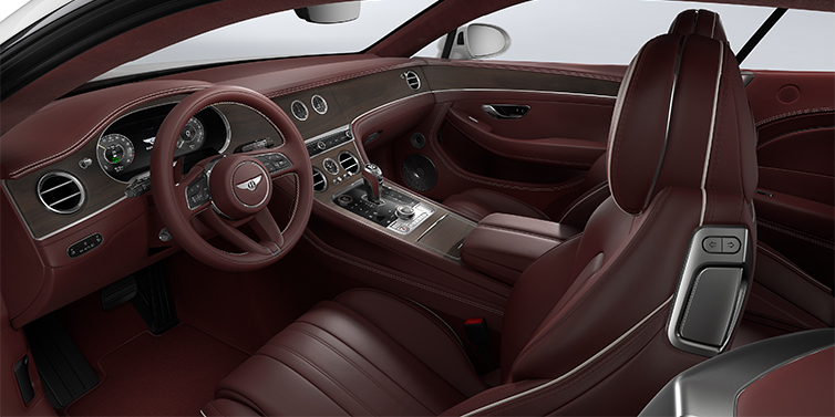 Bentley Köln Bentley Continental GT coupe front interior in Cricket ball hide
