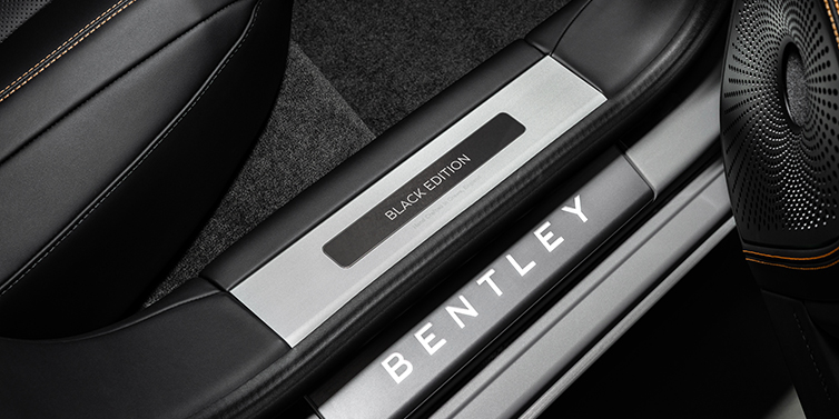 Bentley Köln Bentley Flying Spur Black Edition sedan limited edition treadplate featuring Black Edition wording with Beluga black hide