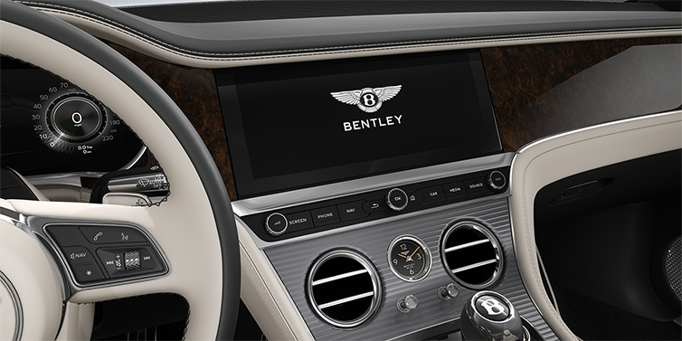 Bentley Köln Bentley Continental GT Azure coupe centre console in Linen and Cumbrian Green hides
